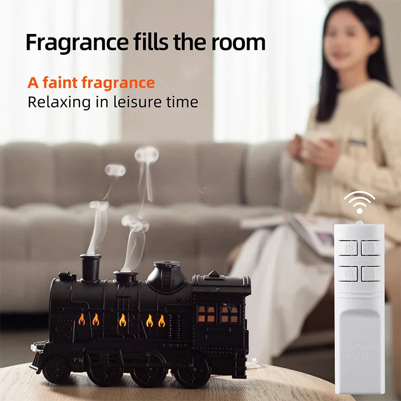 Mini Train Aromatherapy Essential Oil Diffuser Lamp Decor | Bowlift