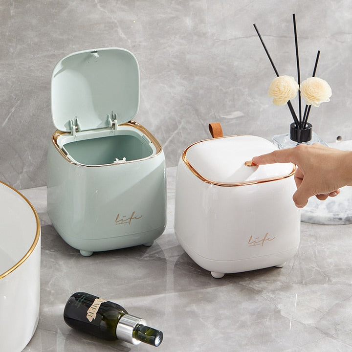LuxeBin - Elegant Table Trash Can for Your Space Bowlift