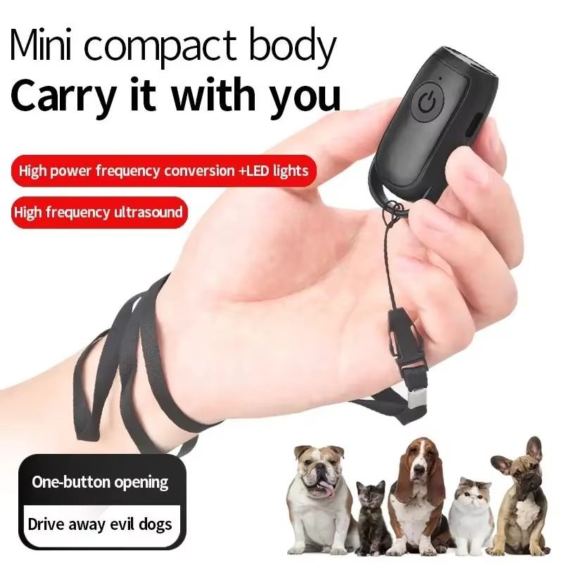 BowLift | Ultrasonic Mini Dog Repeller and Anti-Barking Training Device with LED Light