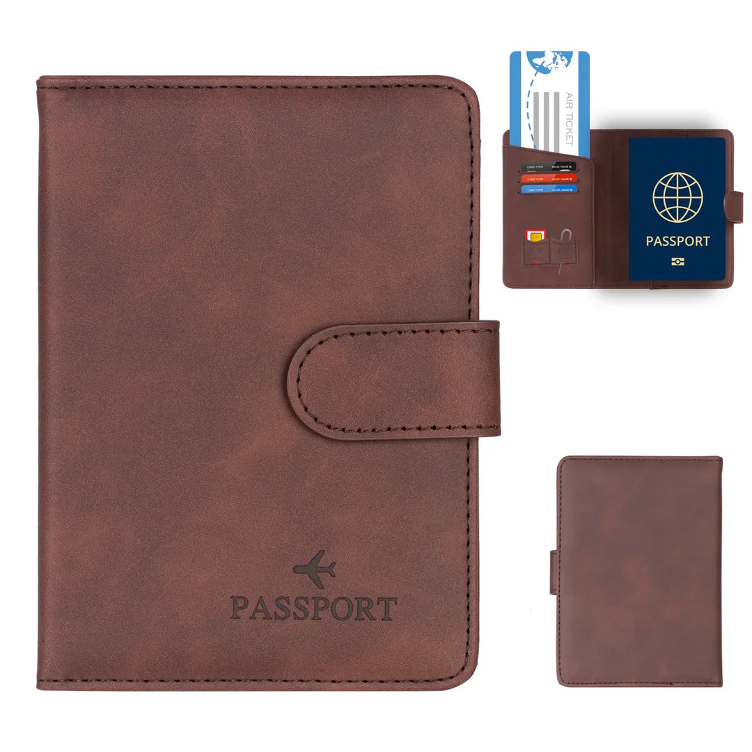 BowLift | Passport holder Travello | RFID protection | Real leather look | For women & men