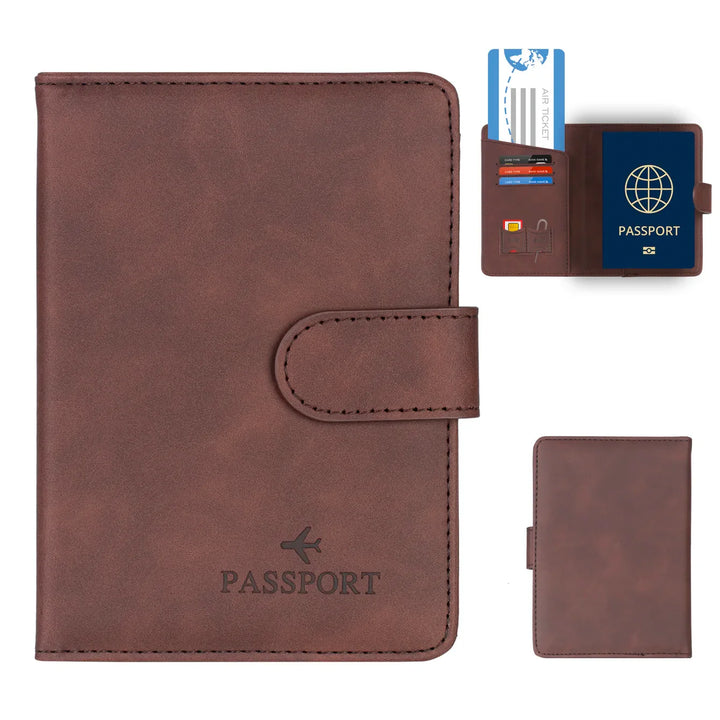 BowLift | Passport holder Travello | RFID protection | Real leather look | For women & men