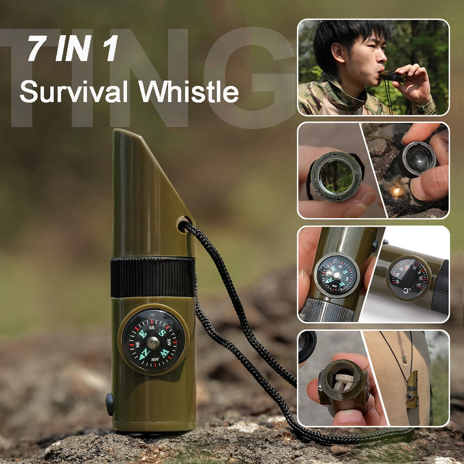 7in1 Portable Survival Outdoor Camping Tool | Bowlift