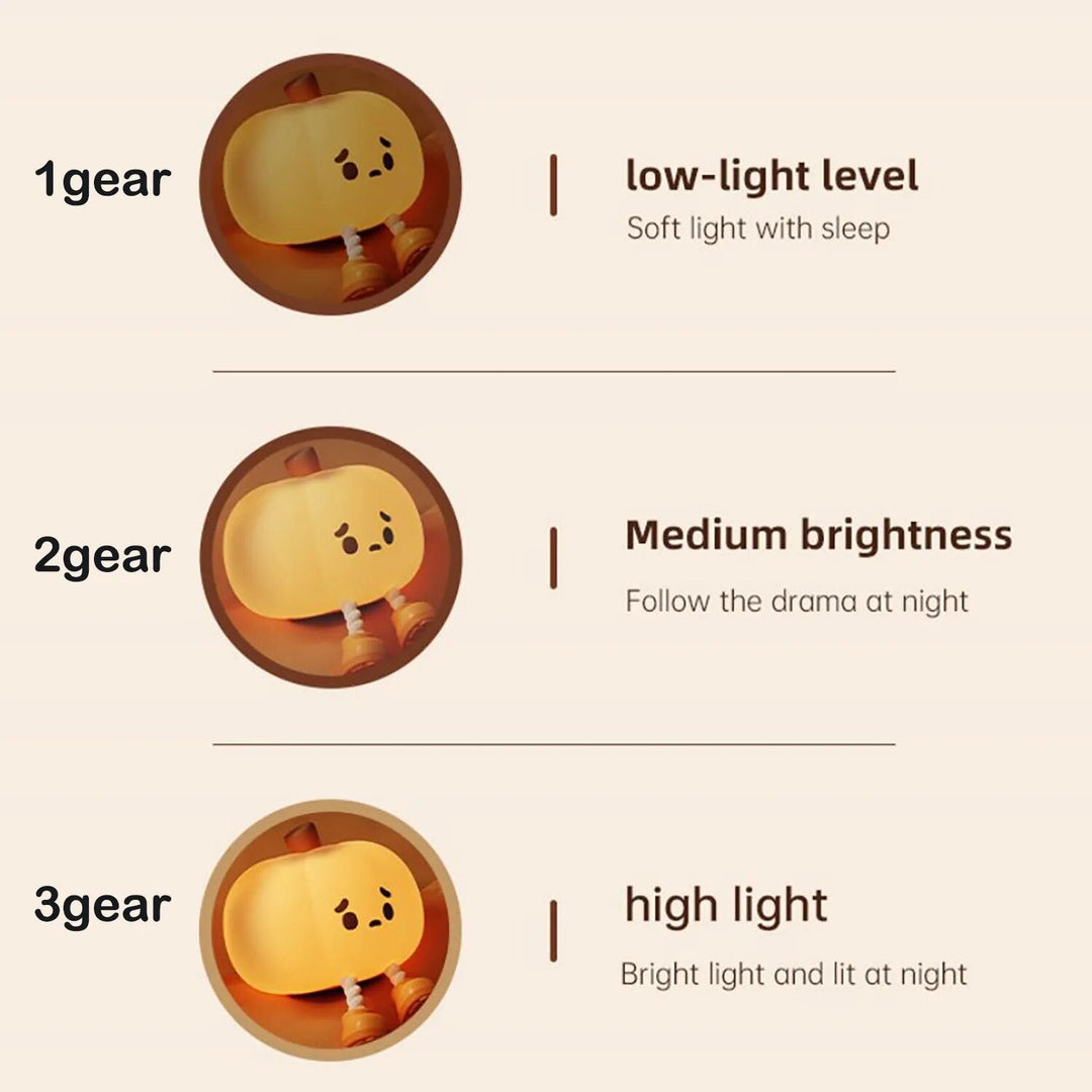 BowLift | Sad Pumpkin Touch Sensor Lamp Decor