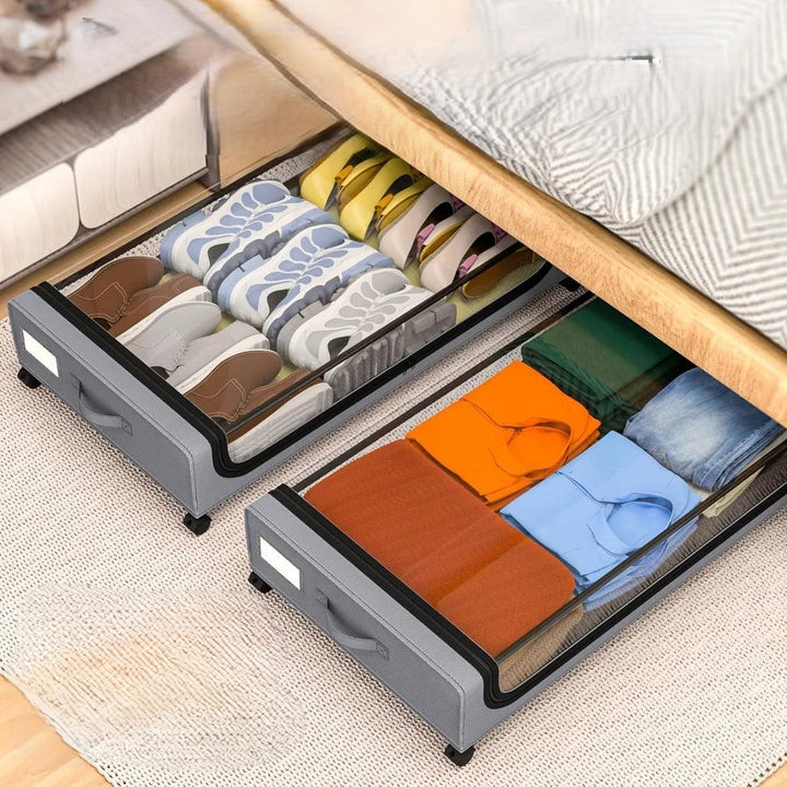 Underbed Storage StackaBowlifte Wheeled Box Organizer | Bowlift