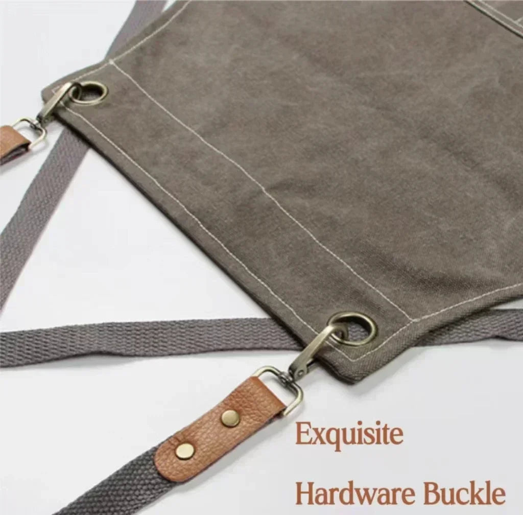 Canvas apron with pockets, adjustable, Unisex | Bowlift