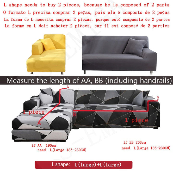 BowLift | Modern Non-slip Colorful Elastic Sofa Cover