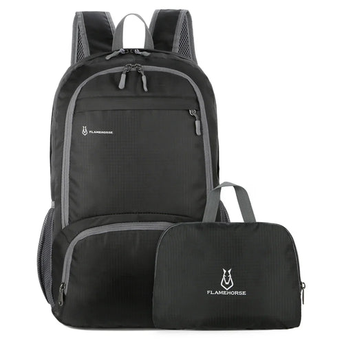 BowLift | TrekVita Foldable Backpack | Ultralight & Waterproof | 31×14×47 cm | Outdoor & Travel Backpack for Men & Women