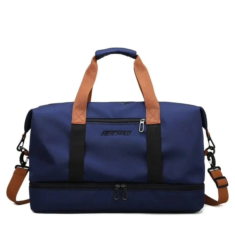 BowLift | Portable fitness bag with shoe compartment and wet dry separator bag for active travelling