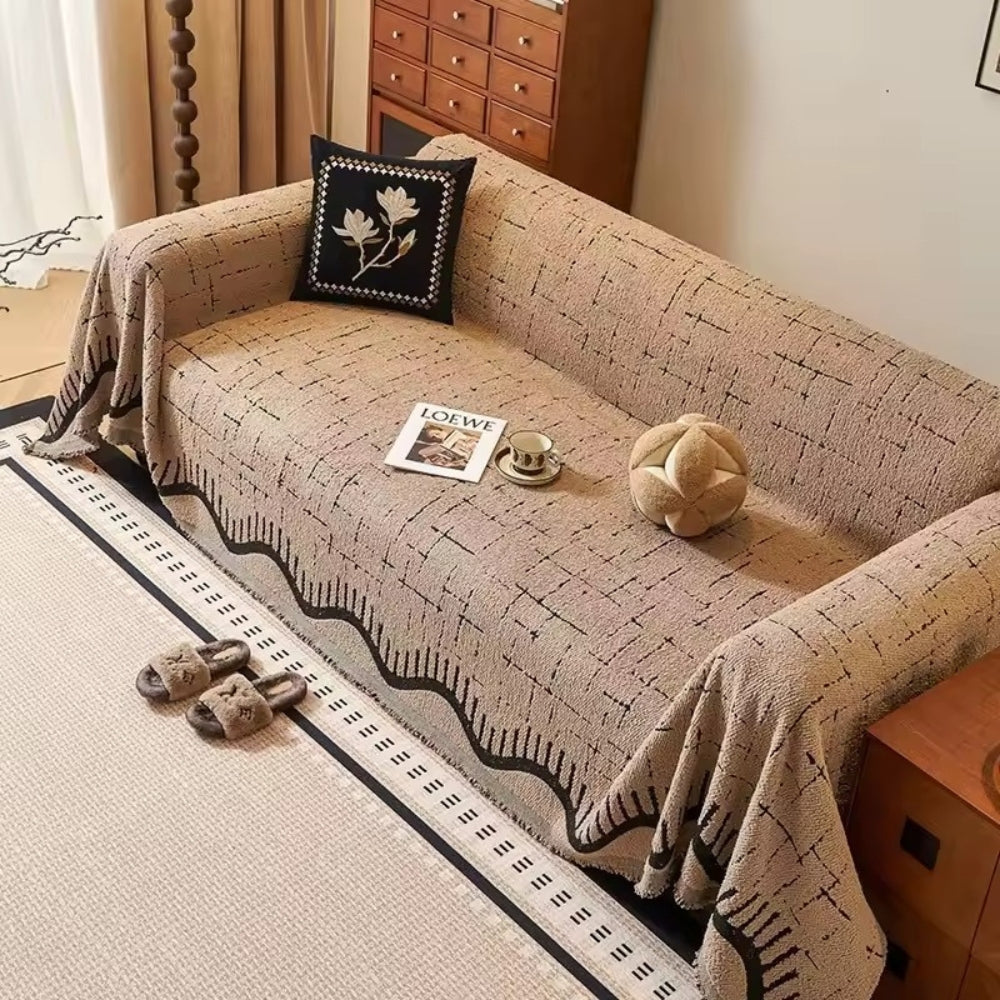 BowLift | Serene Horizon Lines Sofa Cover