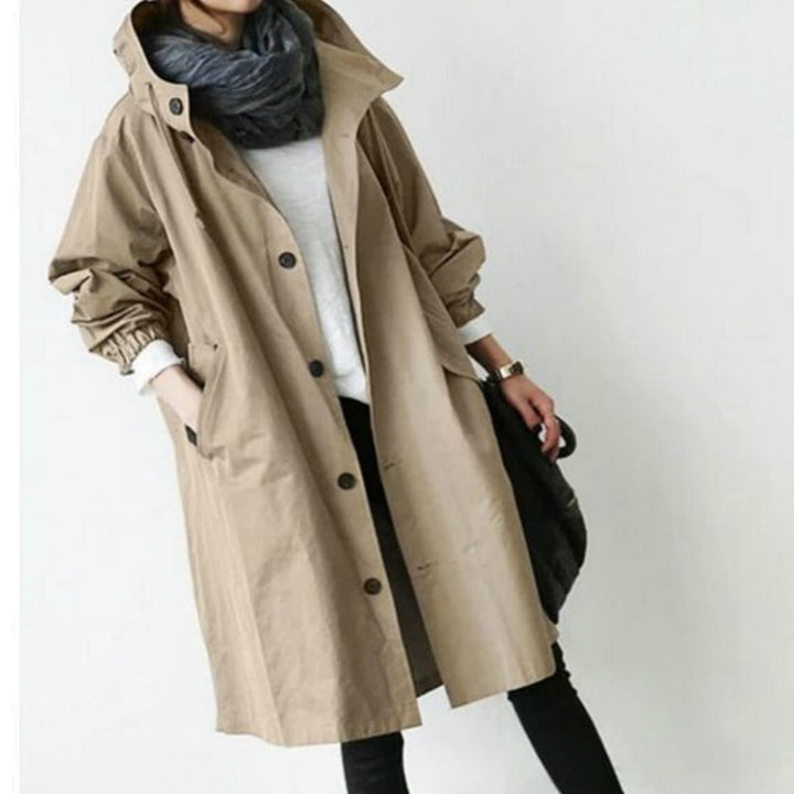 BowLift | Windproof Women's Trench Coat with Hood