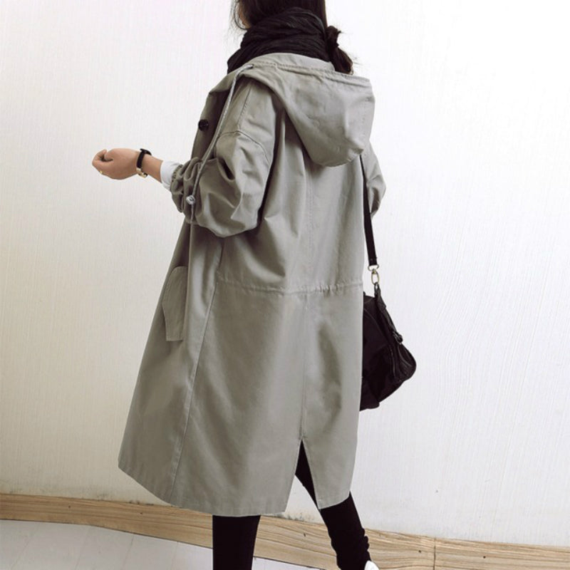 BowLift | Windproof Women's Trench Coat with Hood