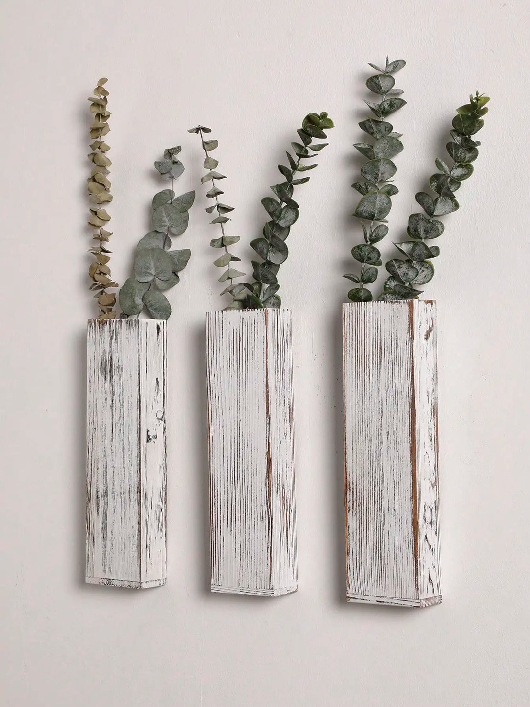 Handcrafted Nordic Wooden Vase Wall Planters - Natural Grain Finish, Minimalist Scandinavian Design, Perfect for Long-Stemmed Flowers and Home Decor, Versatile and Elegant Decorative Pieces | Bowlift