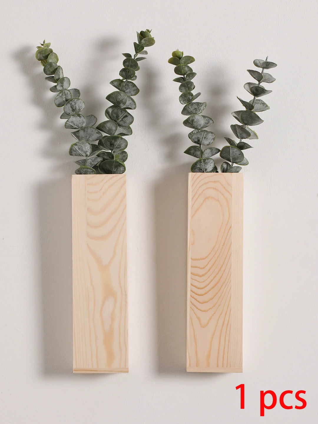 Handcrafted Nordic Wooden Vase Wall Planters - Natural Grain Finish, Minimalist Scandinavian Design, Perfect for Long-Stemmed Flowers and Home Decor, Versatile and Elegant Decorative Pieces | Bowlift