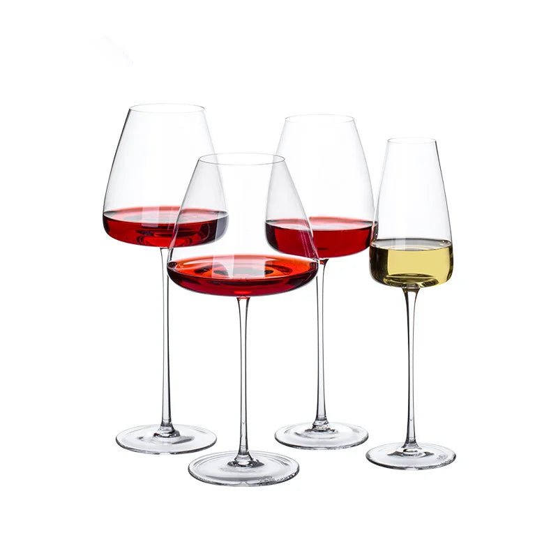 Sets of 2, 4 & 6 Handmade Crystal Wine and Champagne Glasses - 4 Sizes | Bowlift