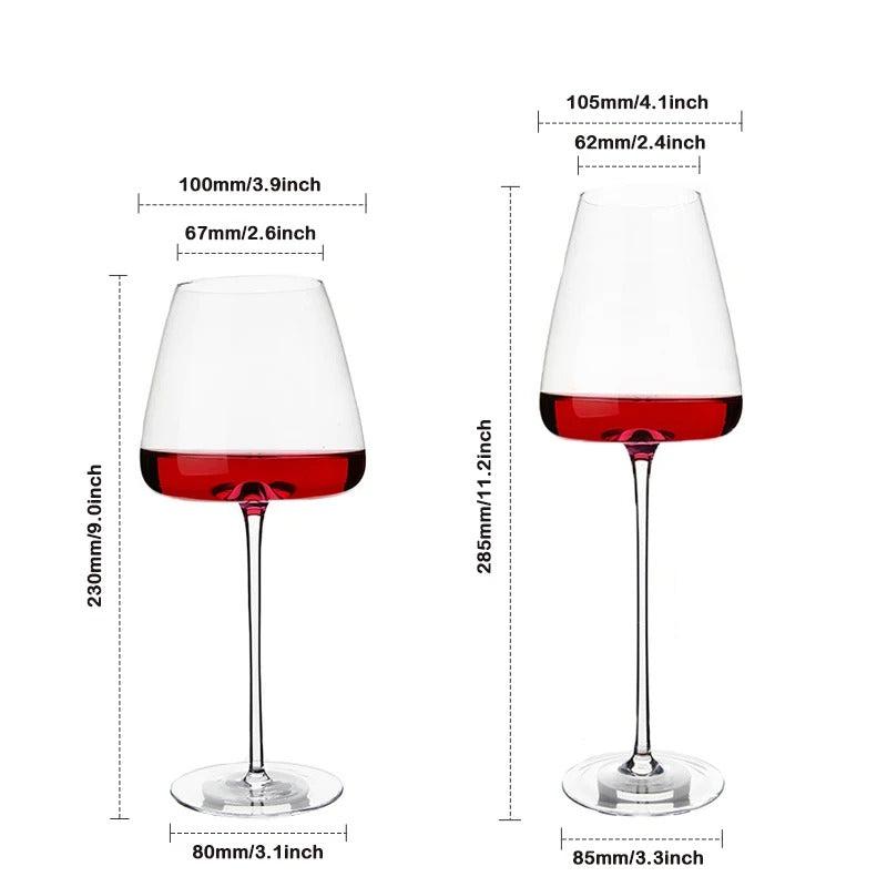 Sets of 2, 4 & 6 Handmade Crystal Wine and Champagne Glasses - 4 Sizes | Bowlift