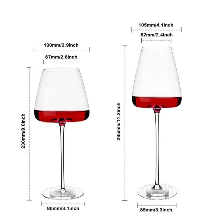 Sets of 2, 4 & 6 Handmade Crystal Wine and Champagne Glasses - 4 Sizes | Bowlift