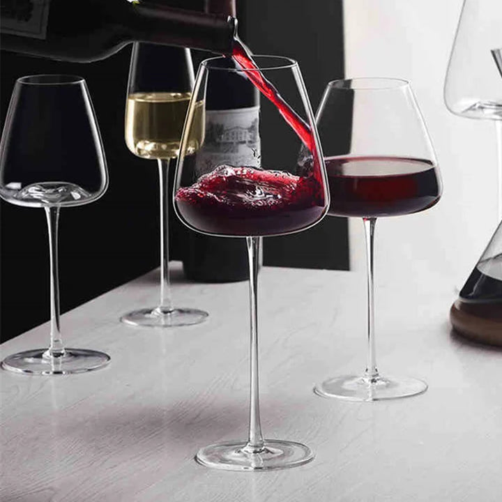 Sets of 2, 4 & 6 Handmade Crystal Wine and Champagne Glasses - 4 Sizes | Bowlift