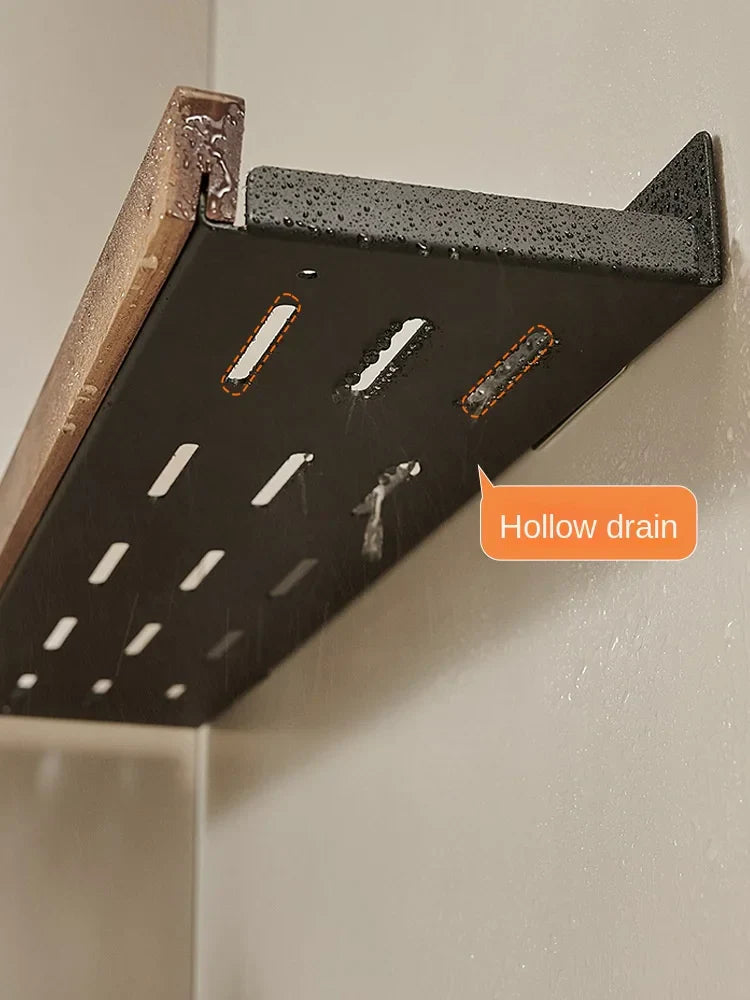 CulinaWood Kitchen Wall Shelf Bowlift
