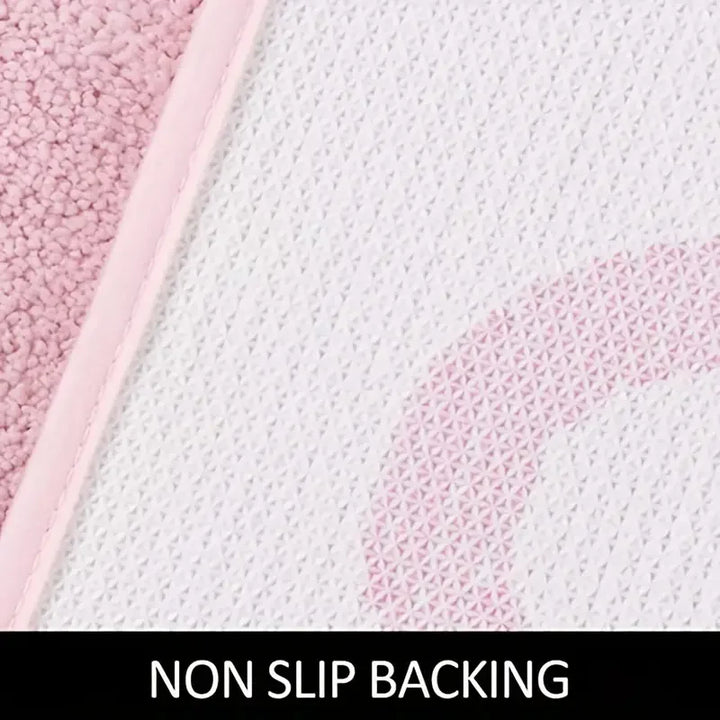 BlushNaked Tufted Design Rug – Pink "Get Naked" Bath & Living Rug Bowlift
