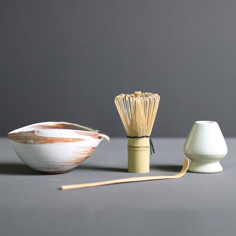 BowLift | TenchaTime | Complete Matcha Set – Bamboo Whisk & Ceramic Bowl – Authentic Japanese Tea Kit