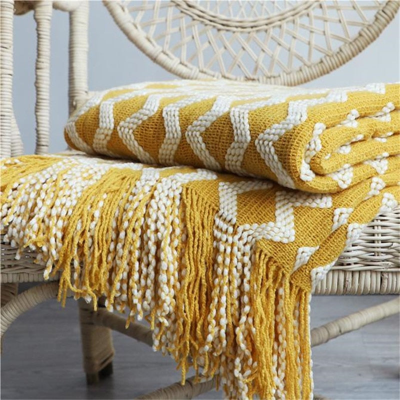 BowLift | YELLOW BOHO CHECK PATTERN