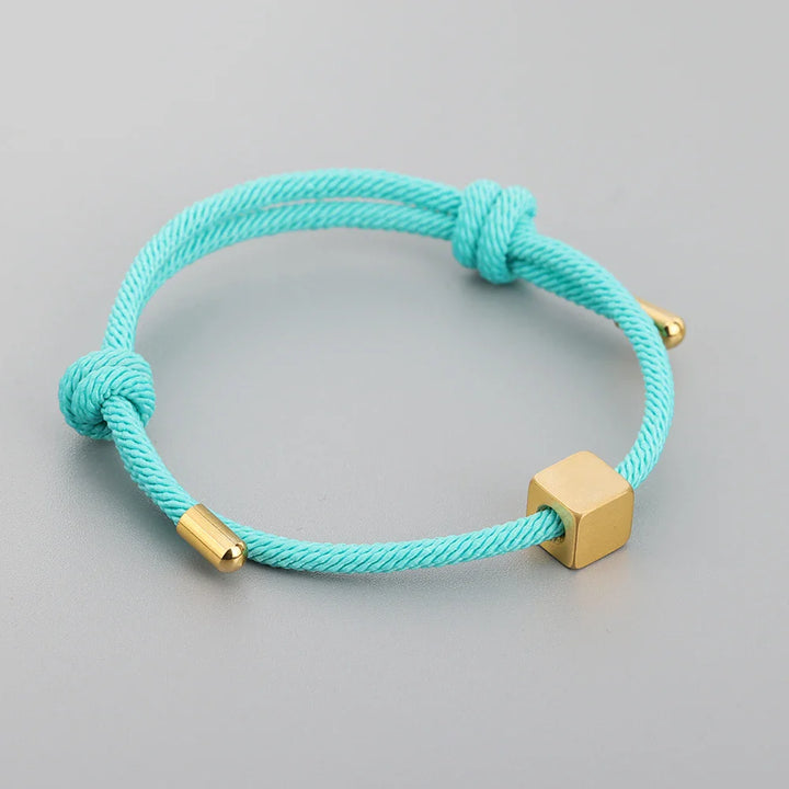 BowLift | Adjustable Couples Box Letter Initial Bracelets
