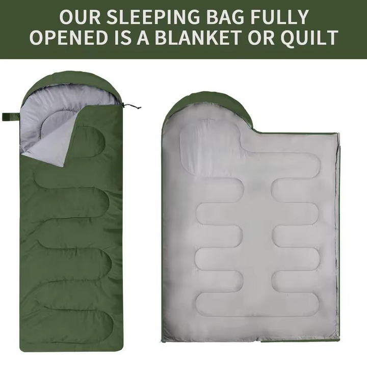 BowLift | Ultralight Waterproof 4 Season Camping Sleeping Bag for Backpacking and Hiking