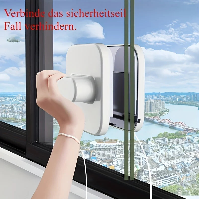 BowLift | GlasClean Pro Window Cleaner | Double-Sided | Ergonomic Design