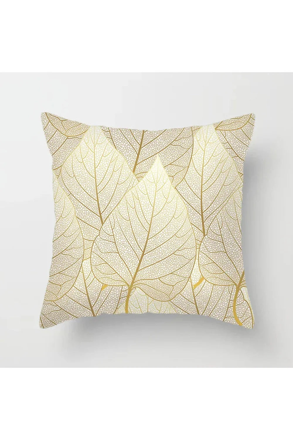 Yellow Leaf Polyester Pillowcase | Bowlift