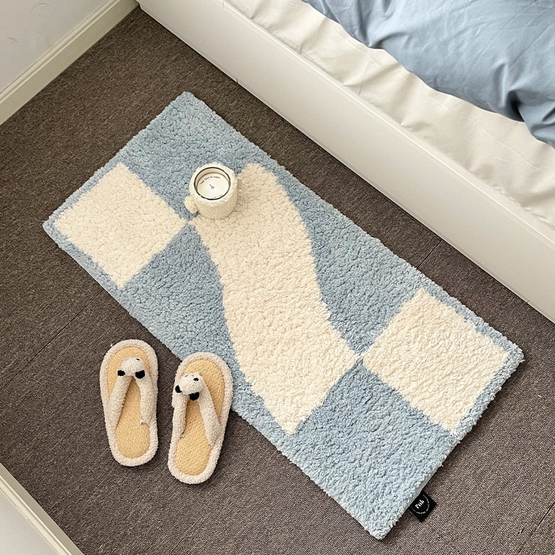 Wavy Grid Mini Rug | Bowlift