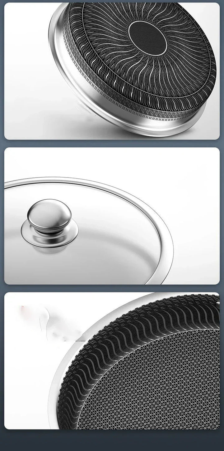 SmartSlick - Antibacterial Oil-Saving Cooking Pan with Non-Stick Coating Bowlift