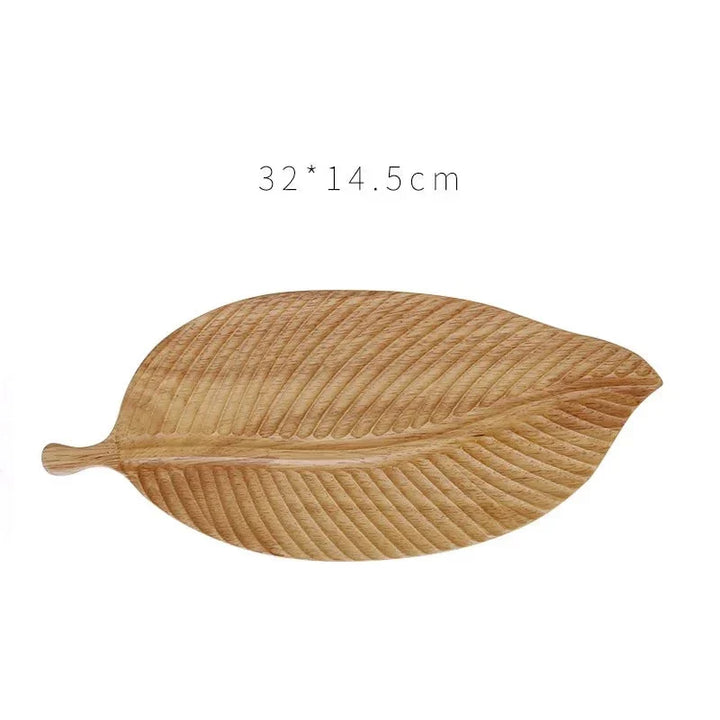 Leaf-shaped fruit plate
