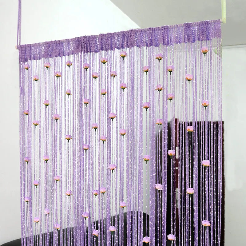 BowLift | Floral Decorative Hanging Room Divider Curtain