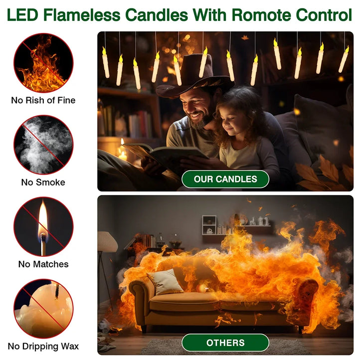 BowLift | LED Candles with Magic Wand