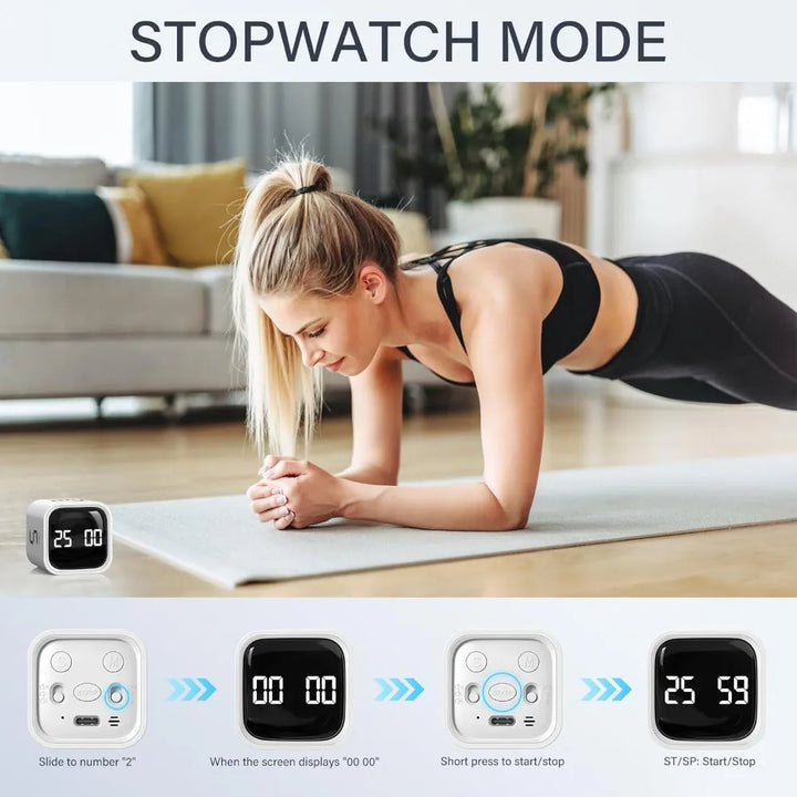 BowLift | Mini Cube Flip Digital Timer