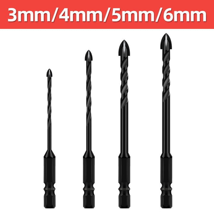 Heavy-Duty Mega Ultimate Cross Hex Drill Bit Set | Bowlift