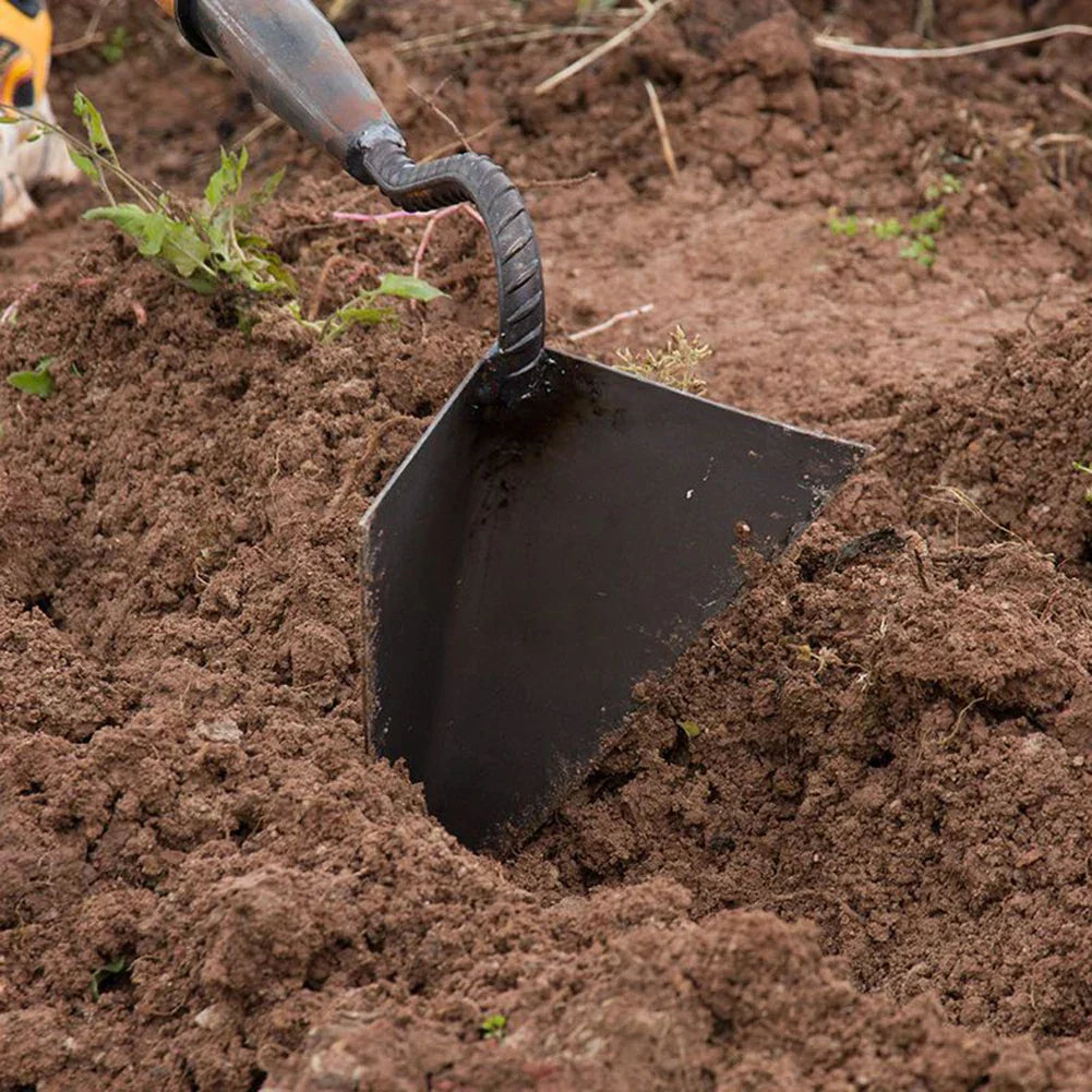 BowLift | RootRaptor Triangle Hoe | Forged Manganese Steel | Sharp & Ergonomic | For Weeding & Seed Furrows