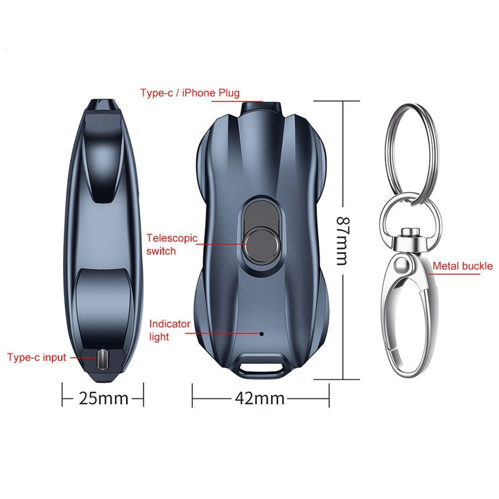 BowLift | Mini Race Car Emergency Keychain Power Bank