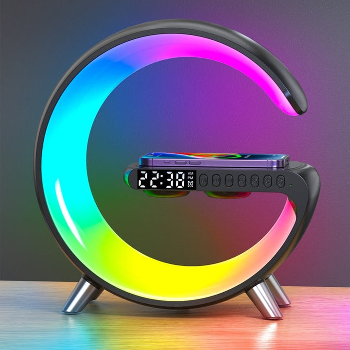 BowLift | Smart Aurora Wireless Charger Bluetooth Speaker