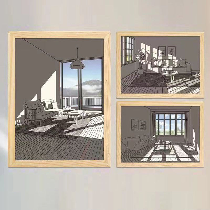 BowLift | 2D Painting Art Lumina Creative LED Lamp