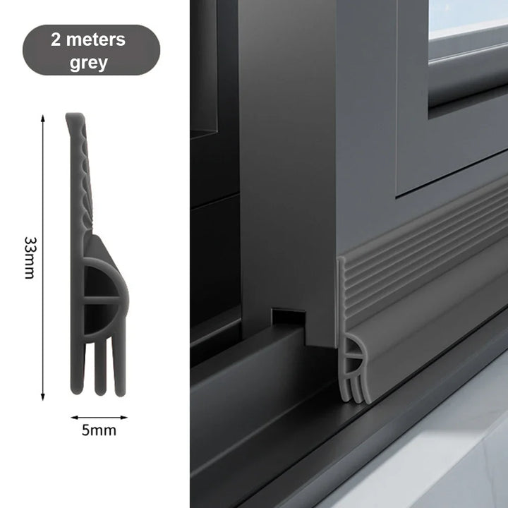 BowLift | ThermoBlock Door Seal | PVC Draft Stopper | Noise Protection | 2m Cuttable