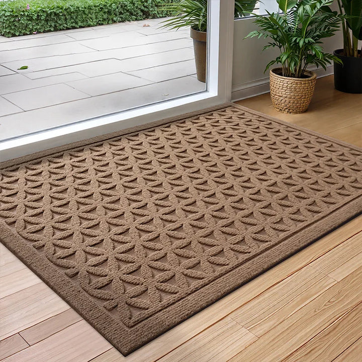 BowLift | Polyester Rubber Door Mat Non-Slip and Water-Absorbent for Indoor and Outdoor