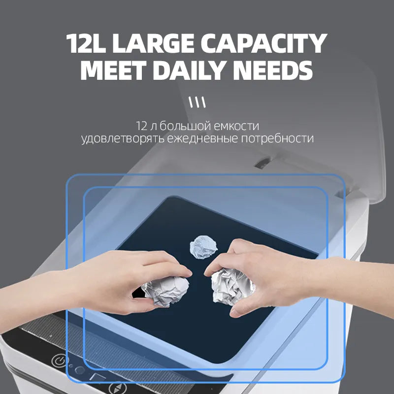 Waterproof Smart Wave Sensor Automatic Trash Can | Bowlift