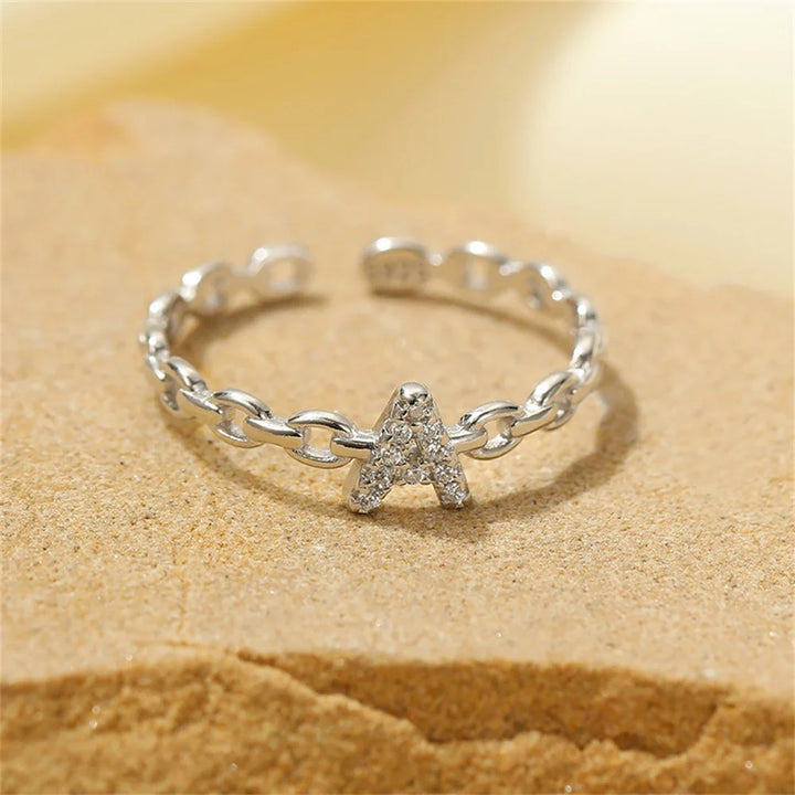 BowLift | Dainty Diamond Letter Initial Ring