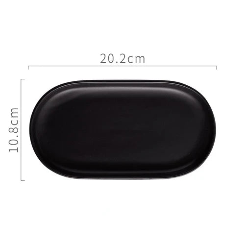 BowLift | Nordic Ins Ceramic Marble Oval Tray Jewelry Storage Tray Accessories Soap Holder Golden Wave Bathroom Cup Bath Decoration