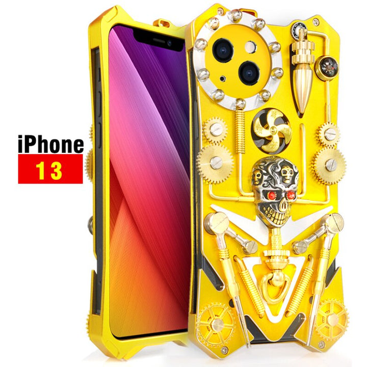 BowLift | Mechanic Skull Cyberpunk Style iPhone Case