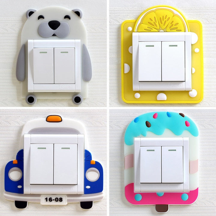 3D Luminous Cartoon Animals Switch Cover | Bowlift
