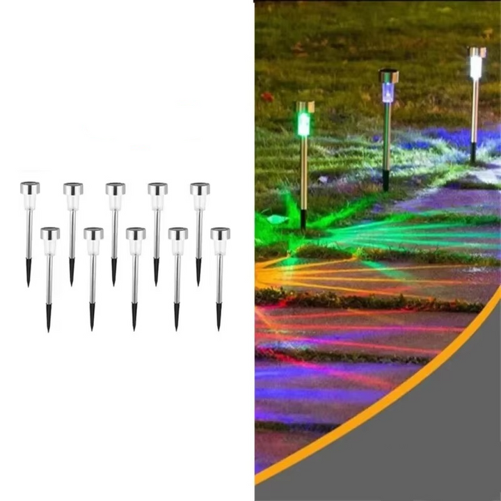 BowLift | Solar-Powered Fairy Light 10-Piece Set for Outdoor Landscaping