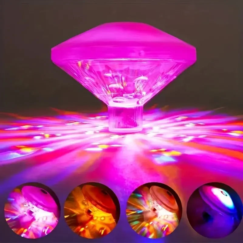 BowLift | Floating LED Underwater Lamp AquaLuma | RGB Color Change | IP67 Waterproof | For Pool, Bathtub & Party