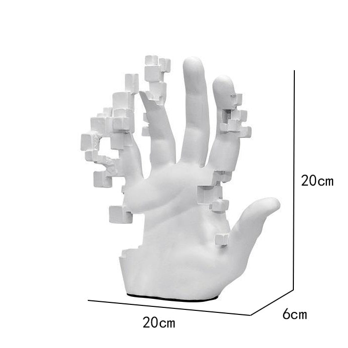 Modern Artful Touches Hand Statue Decor | Bowlift